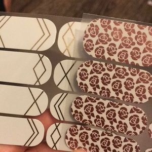 Jamberry Nail Wrap Gold rose bundle lot